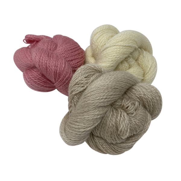 4ply (Fingering/Sports Weight) 50g (1.76 oz): Rare Breed Wensleydale and Bluefaced Leicester Arlescote Blush