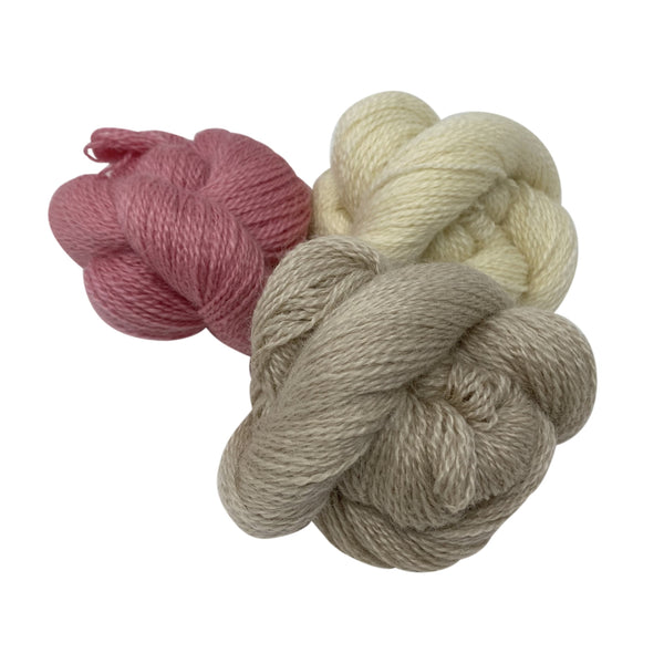 4 Ply / fingering weight worsted spun wool from Home Farm Wensleydales,
