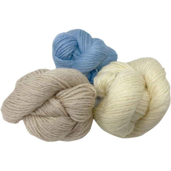 DK (8 Ply/Light Worsted)  300g (10.58 oz) Rare Breed Wensleydale and Bluefaced Leicester Natural