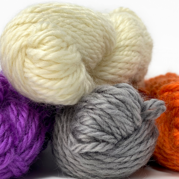 Bulky Wool 100g (3.52 oz): Rare Breed Wensleydale and Bluefaced Leicester Millhouse Blue