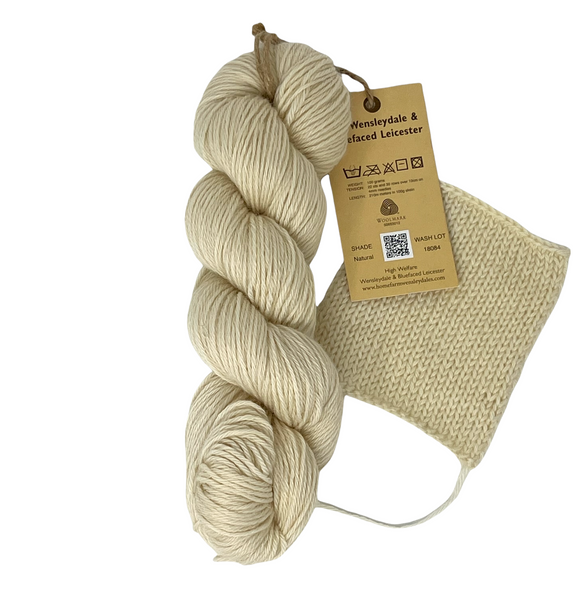 DK (8 Ply/Light Worsted)  Rare Breed Wensleydale and Bluefaced Leicester Natural