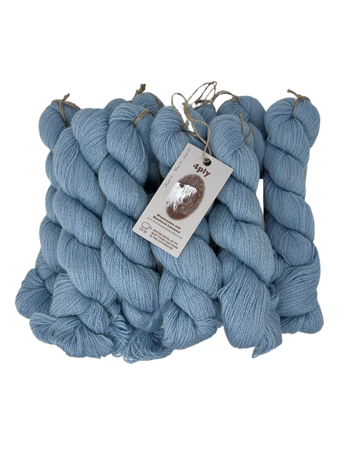 Wensleydale and Bluefaced Leicester (4 Ply, Fingering/Sports Weight), Burford Blue 500g (1.1 lbs) Special Offer