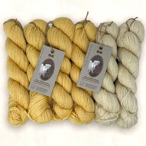 Wensleydale and Bluefaced Leicester DK (8 Ply/Light Worsted)  Sunrising Hill and Natural 300g (10.58oz) Special Offer