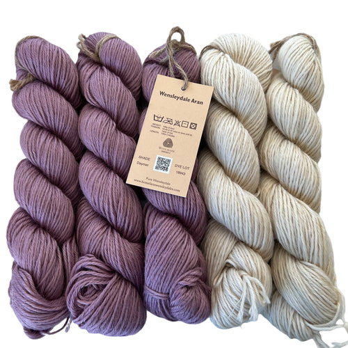 Pure Wensleydale Bundle: Daymer and Natural (Aran/Worsted Weight) 500g (1.1lbs) Special Offer