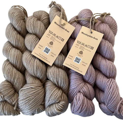 Pure Wensleydale Bundle: Rock and Enodoc (Aran/Worsted Weight) 500g (1.1lbs) Special Offer