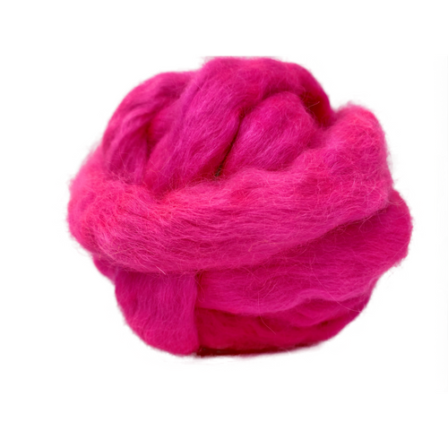 Pure Wensleydale Hand Dyed Combed Top - 100g (3.53 oz) Galah