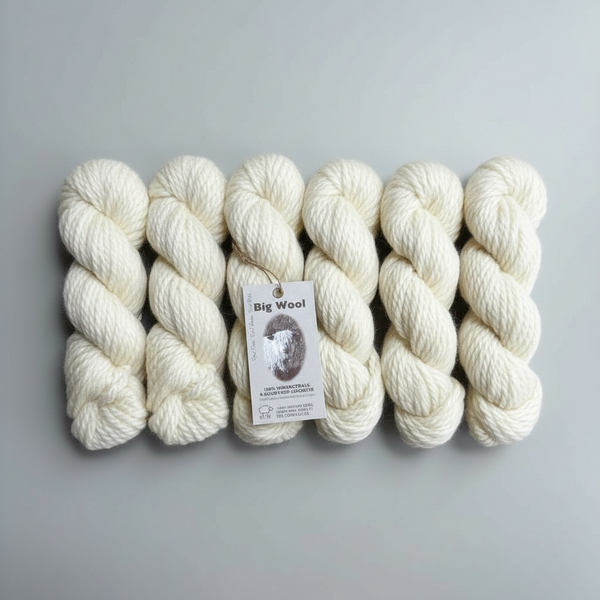 300g soft wensleydale & bluefaced leicester chunky wool for knitting