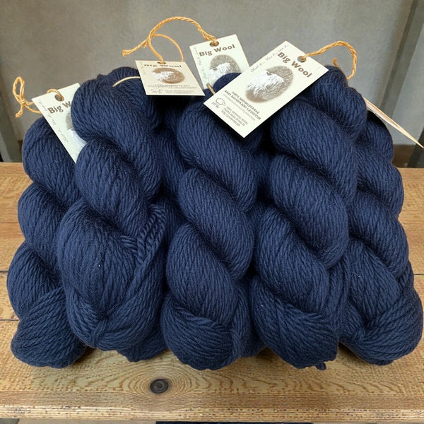 Wensleydale wool in rich navy