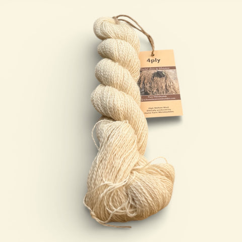 pure Wensleydale 4 ply wool