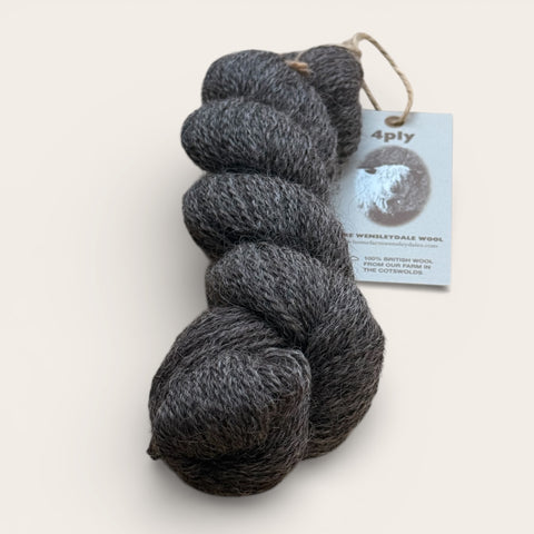 black Wensleydale rare breed wool