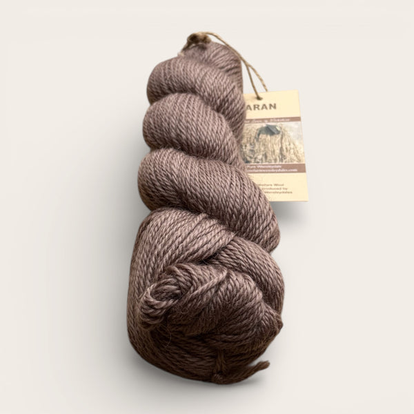 soft muted colours of home farm Wensleydale Aran wool