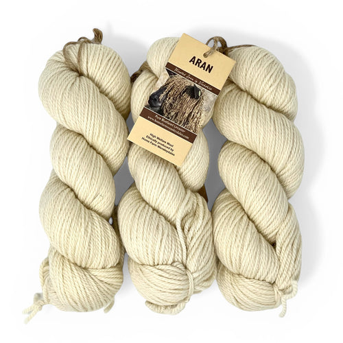Aran - 300g pack, Bluefaced Leicester Natural