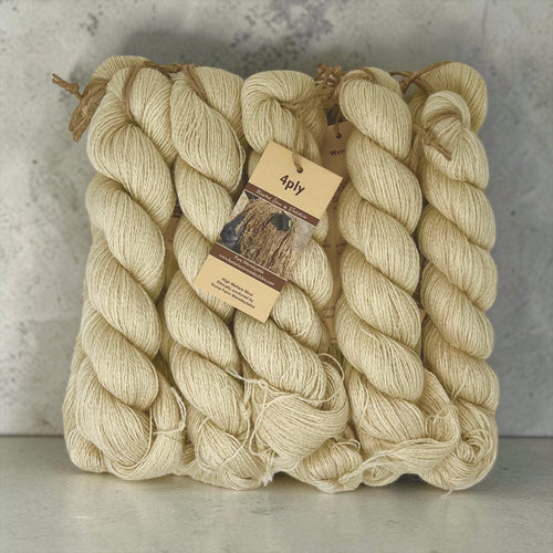 4 Ply, 500g pack, Natural just Wensleydale