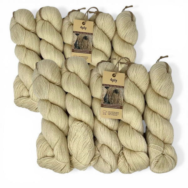 4ply, Natural 100g skeins