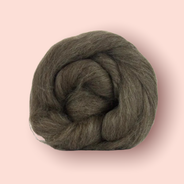 Special Offer - 500g (17.63 oz)  Pure Black Bluefaced Leicester Washed and Combed Top