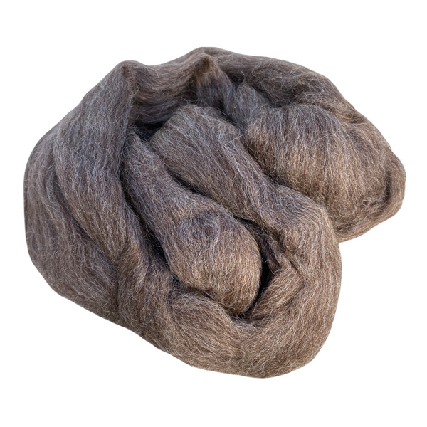 Special Offer - 500g (17.63 oz)  Pure Black Bluefaced Leicester Washed and Combed Top