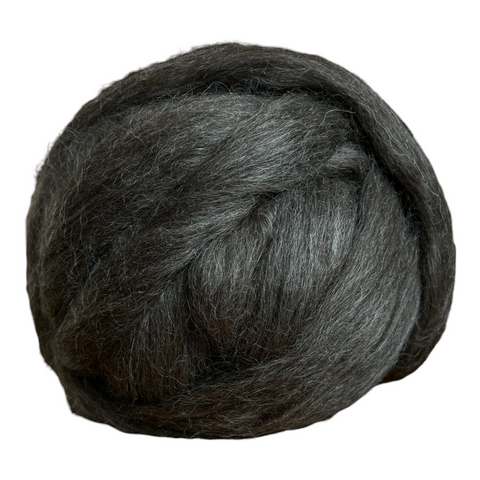 Special Offer - 500g (17.65oz) Pure Black Wensleydale Washed and Combed Top