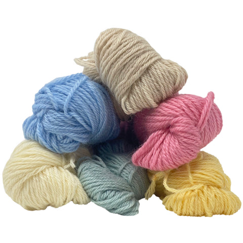 DK (8 Ply/Light Worsted) 300g (10..6 oz) Rare Breed Wensleydale and Bluefaced Leicester 6 colour pack