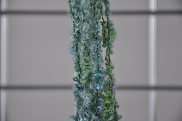 Hand spun - Wensleydale & Silk Boucle