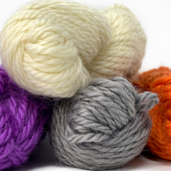 150g (5.29 oz) Bulky Wool: Rare Breed Wensleydale and Bluefaced Leicester Natural and Undyed