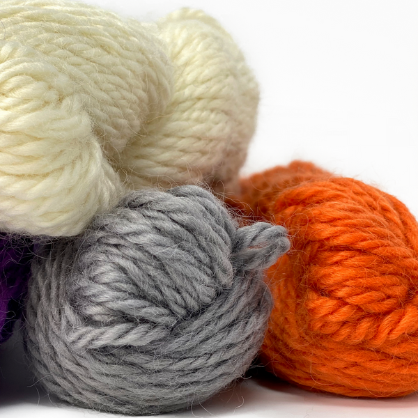 Bulky Wool: Rare Breed Wensleydale and Bluefaced Leicester Tangerine