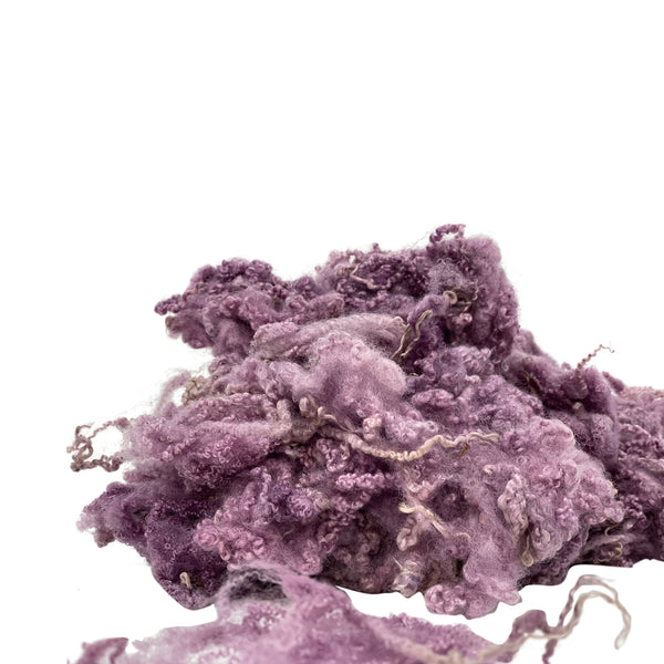 Pure Wensleydale Hand Dyed Combed Top - 100g (3.53 oz) Dusk