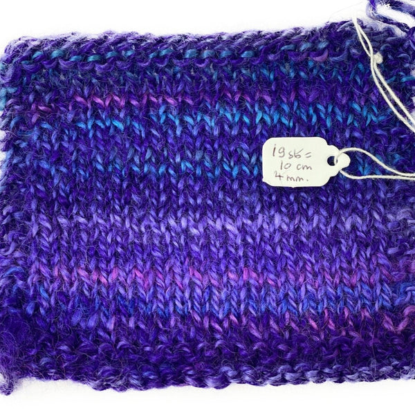 Hand-spun Wensleydale Aran (Worsted) weight 100g (3.52 oz) skein Bayeux shades in purple