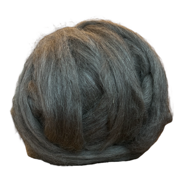 Special offer - 500g (17.63 oz) Pure Black Lincoln Longwool Washed and Combed Top Perfect for Peg Looms