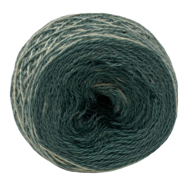 Pure Wensleydale - Yarn Cake, Rolled to DK - (Rolled to Light Worsted) 100g (3.53 oz)  Mariner twist