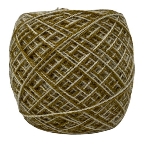 Pure Wensleydale - Yarn Cake, Rolled to DK - (Rolled to Light Worsted) 100g (3.53 oz)  Camel twist