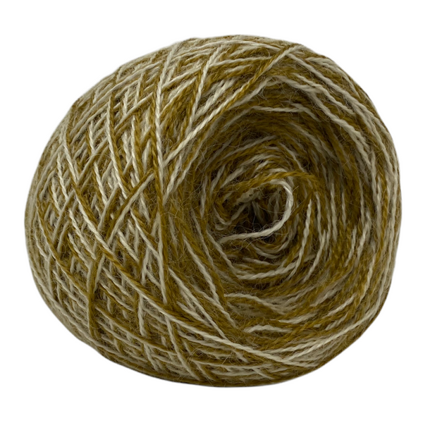 Pure Wensleydale - Yarn Cake, Rolled to DK - (Rolled to Light Worsted) 100g (3.53 oz)  Camel twist