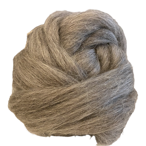 Pure Grey Lincoln Longwool Washed and Combed Top