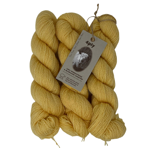 4ply (Fingering/Sports Weight) 50g (1.76 oz): Rare Breed Wensleydale and Bluefaced Leicester Sunrising Hill