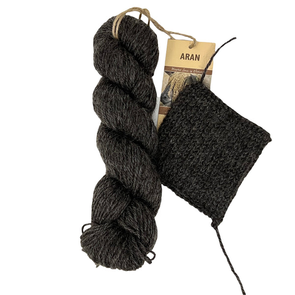 Rare Breed Black Wensleydale: Natural undyed (Aran/Worsted Weight) 100g (3.5 oz)