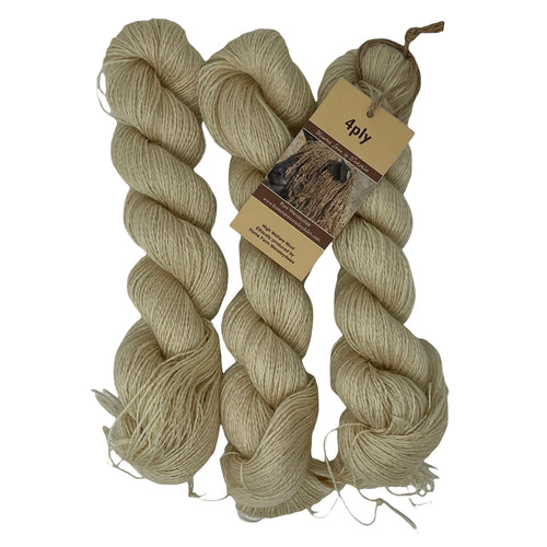 Pure Wensleydale (4ply/Fingering/Sports Weight) 150g (5.29oz) Natural