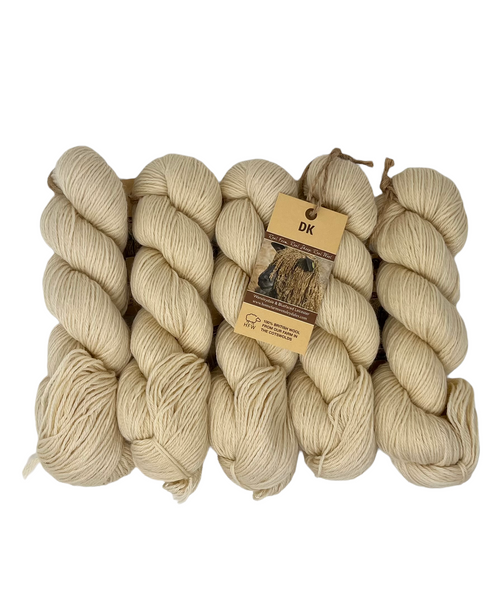 Wensleydale and Bluefaced Leicester DK (8 Ply/Light Worsted)  Natural 500g (1.1lbs) Special Offer