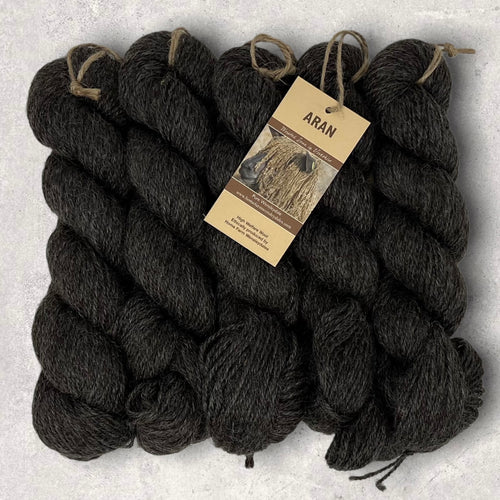 Black Wensleydale - Rare Breed: Natural undyed (Aran/Worsted Weight) Special Offer 500g (1.1lbs)