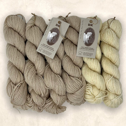 Wensleydale and Bluefaced Leicester DK (8 Ply/Light Worsted)  Cotswold Stone and Natural 300g (10.58oz) Special Offer