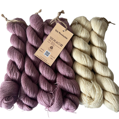 Pure Wensleydale (4ply/Fingering/Sports Weight) Daymer/Natural 300g (10.58oz) Special Offer