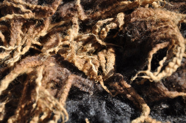 Special Offer - 500g (17.63 oz)  Pure Black Bluefaced Leicester Washed and Combed Top