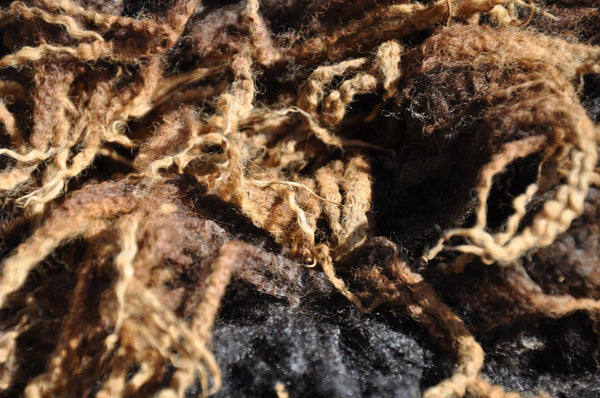 Pure Black Bluefaced Leicester Washed and Combed Top