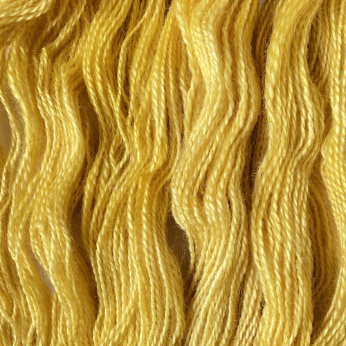 Hand-spun Wensleydale Aran (Worsted) weight 100g (3.52 oz) skein Bayeux shades of sunshine