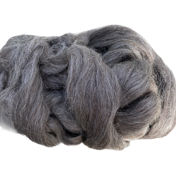 Special offer - 500g (17.63 oz) Pure Black Lincoln Longwool Washed and Combed Top Perfect for Peg Looms