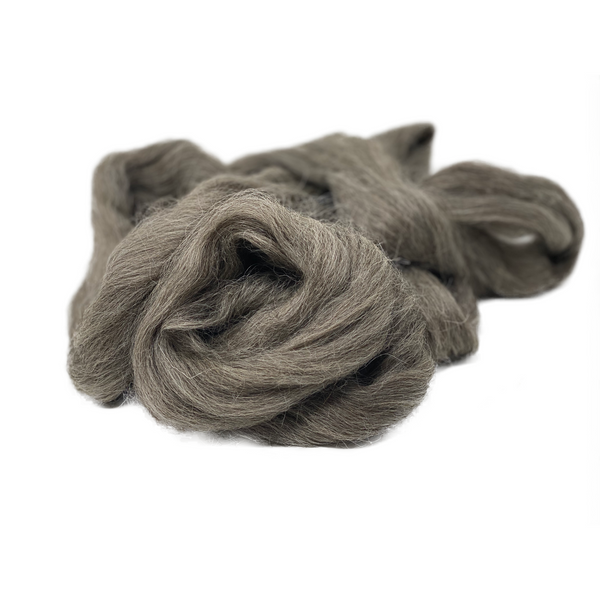 Special offer - 500g (17.63 oz) Pure Black Lincoln Longwool Washed and Combed Top Perfect for Peg Looms