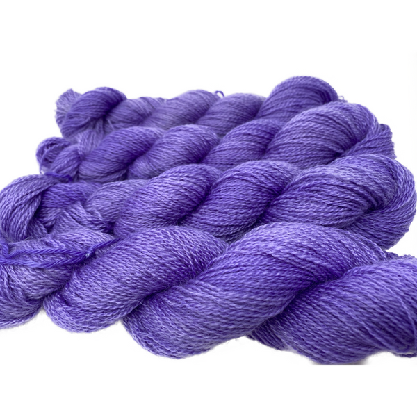 Home Farm collection - 4 Ply (Fingering/Sports Weight) 50g (1.76 oz): Rare Breed Wensleydale and Bluefaced Leicester Cyclamin