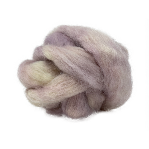 Pure Wensleydale Hand Dyed Combed Top - 100g (3.53 oz) Dusk