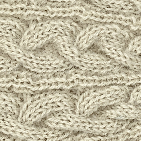 Wensleydale Aran Hat - natural