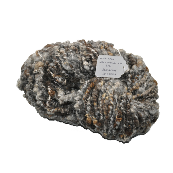 Hand spun - Lock spun Wensleydale & Bluefaced Leicester 260g