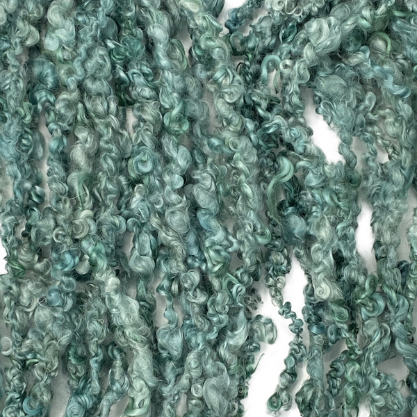 Hand spun - Lock spun Wensleydale - Hiraeth Collection in Emerald