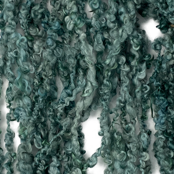 Hand spun - Lock spun Wensleydale - Hiraeth Collection in Emerald